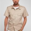 Beige American Short Sleeve Shirt