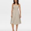 Beige Ladies Linen Dress JDY Say - Women