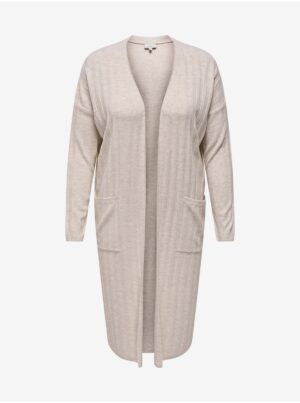 Beige Ladies Long Cardigan ONLY CARMAKOMA New Tessa - Ladies