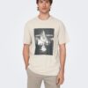 Beige Men's T-Shirt ONLY & SONS Oren - Men