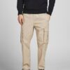 Beige Pants with Pockets Jack & Jones Gordon - Men's