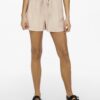 Beige Shorts with Tie ONLY Mago - Women
