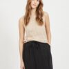 Beige Translucent Top VILA Lesly - Women