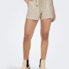 Beige Women's Linen Shorts JDY Say - Women
