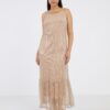 Beige Women's Maxi-dresses ONLY Tinga - Ladies