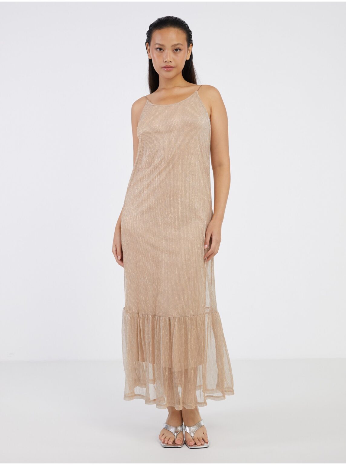 Beige Women's Maxi-dresses ONLY Tinga - Ladies