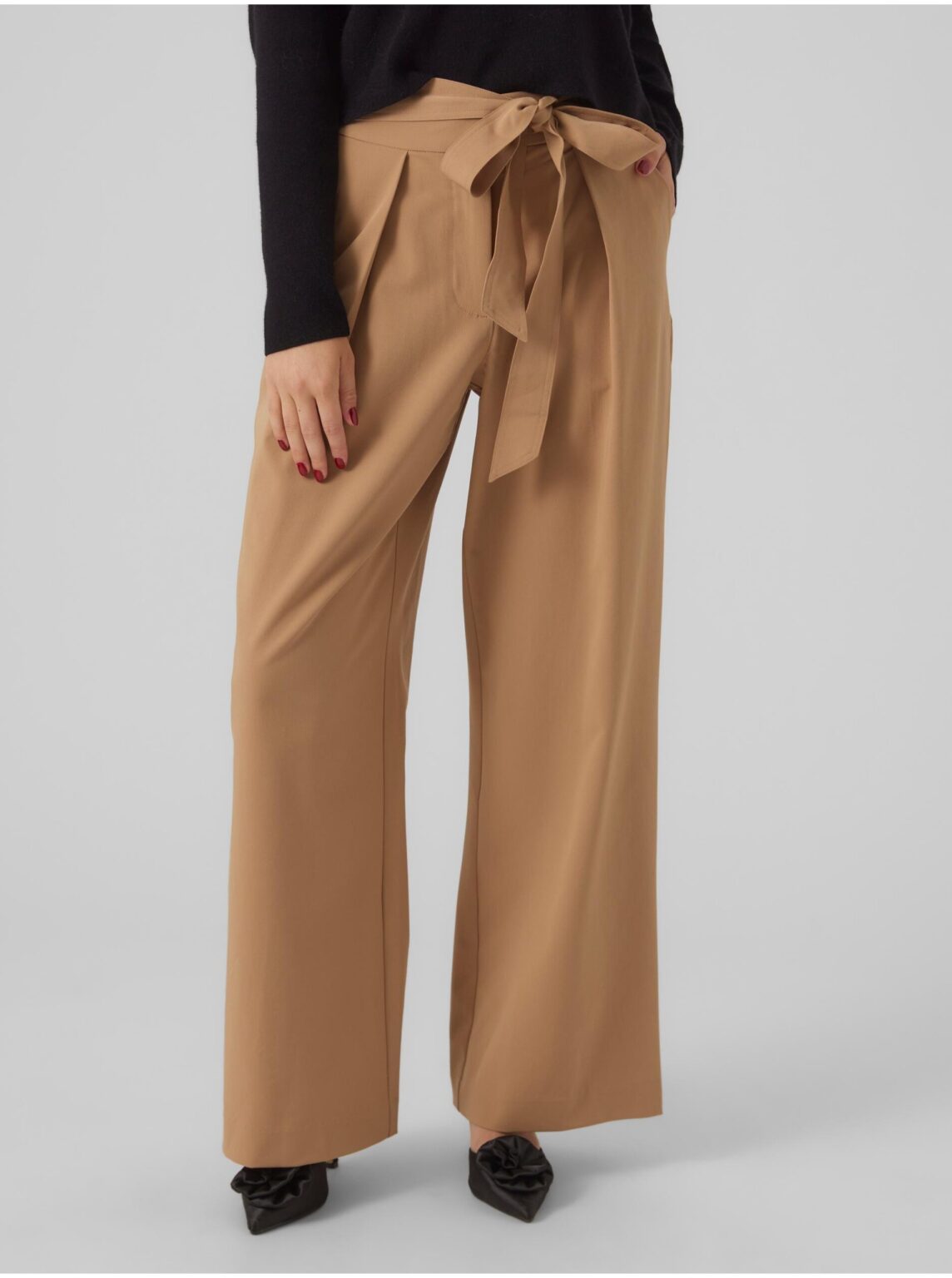 Beige Women's Pants AWARE by VERO MODA Gaia - Women
