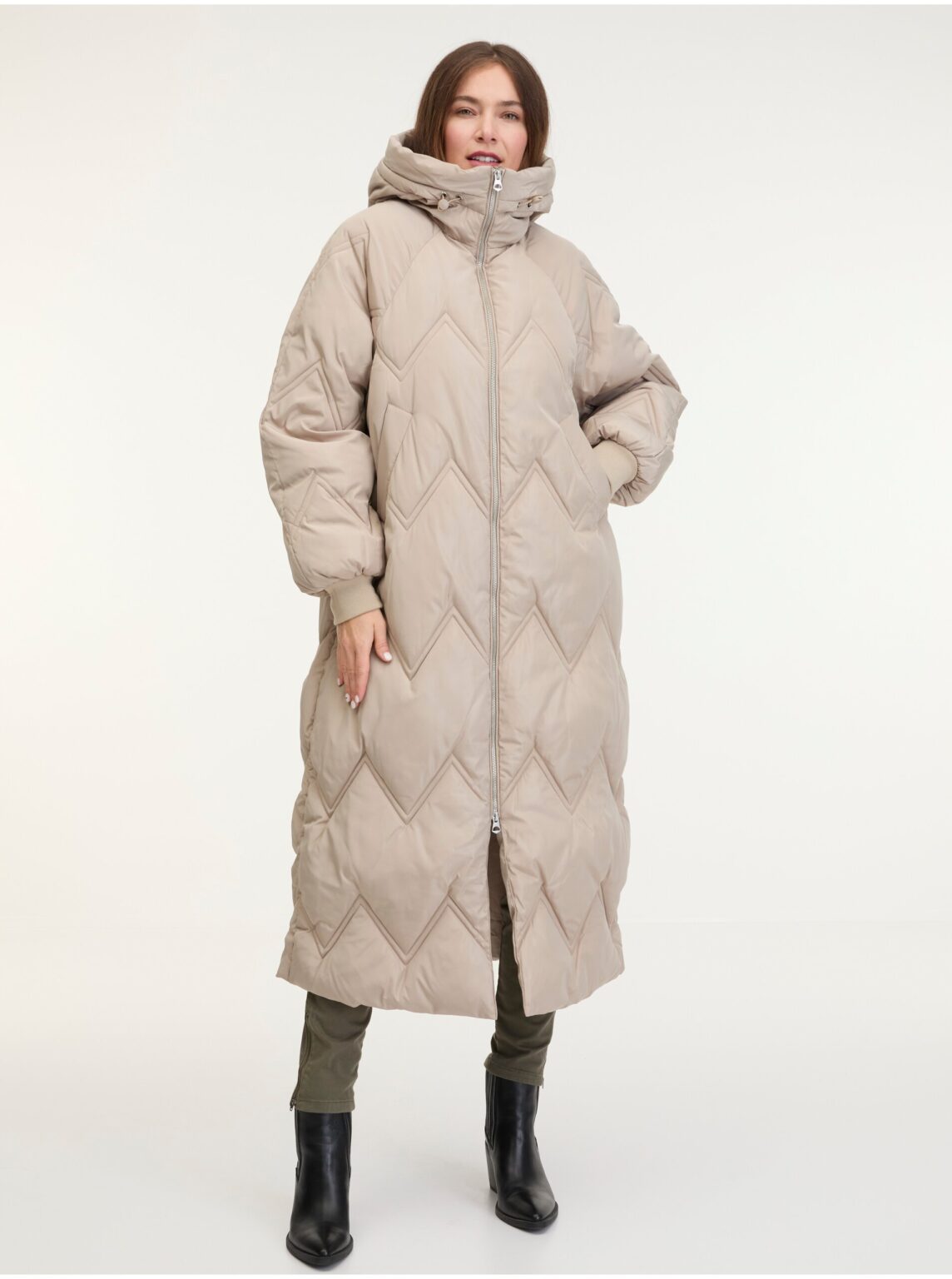 Beige Women's Quilted Coat Pieces Jocelyn - Women