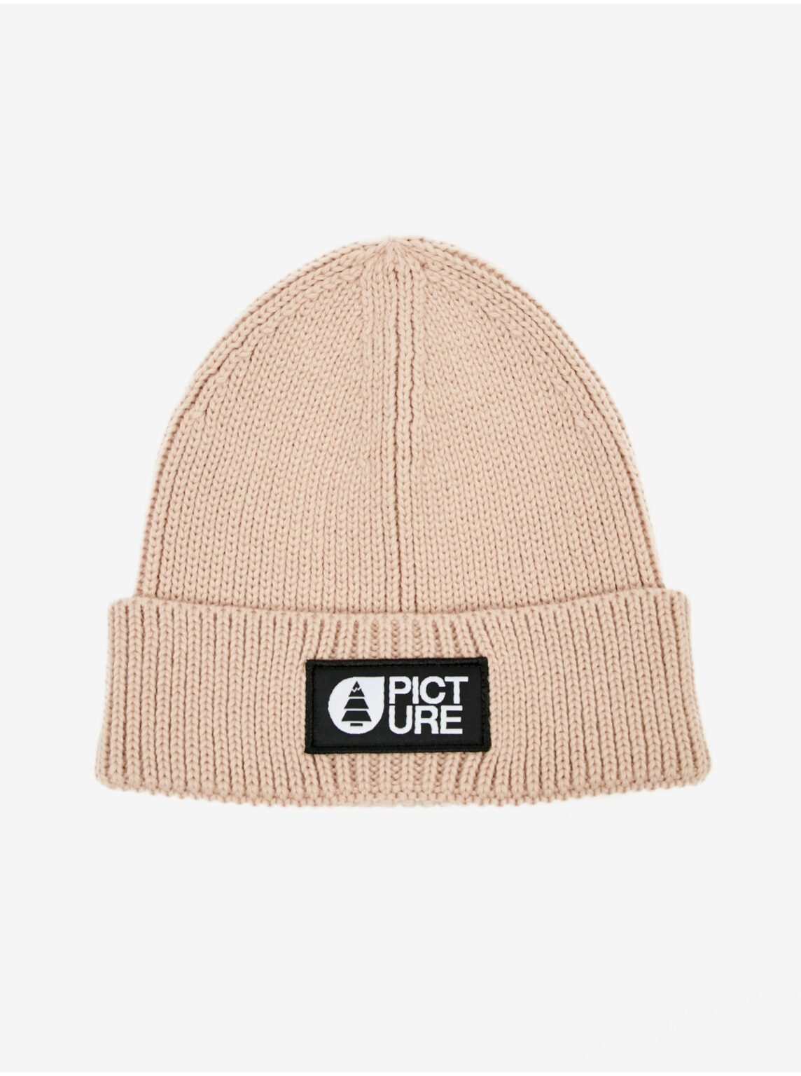 Beige Women's Ribbed Beanie with Wool Picture - Ladies