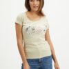Beige Women's T-Shirt T-Shirt Picture - Women