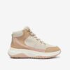 Beige Women's Winter Suede Ankle Boots Geox D Oliviera - Women