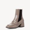 Beige ankle boots on heel Tamaris - Women's