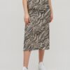 Beige-black patterned mid dress VILA Limia - Women's