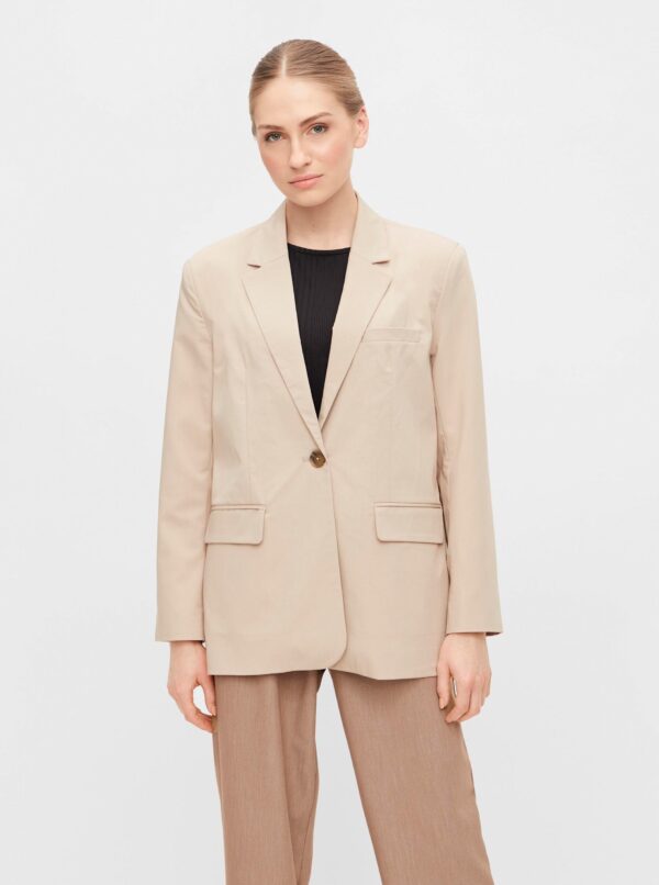 Beige blazer. OBJECT -Blace - Women