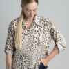 Beige blouse with spots