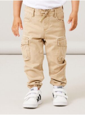 Beige boys' trousers with pockets name it Ben - Boys