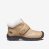 Beige children's leather winter shoes Keen Kootenay III - unisex