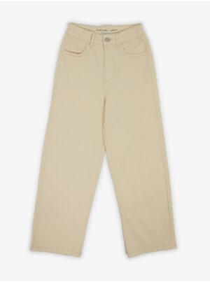 Beige girls' wide trousers Tom Tailor - Girls
