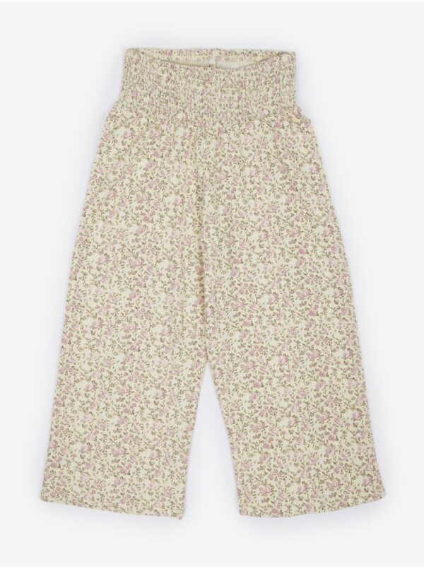 Beige girly floral pants name it Justice - Girls
