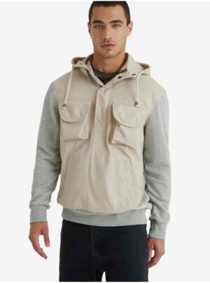 Beige-gray men's sweatshirt Desigual Amelio - Men's