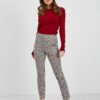 Beige ladies plaid trousers ORSAY - Ladies