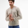 Beige men's T-shirt with buttons LERROS - Men