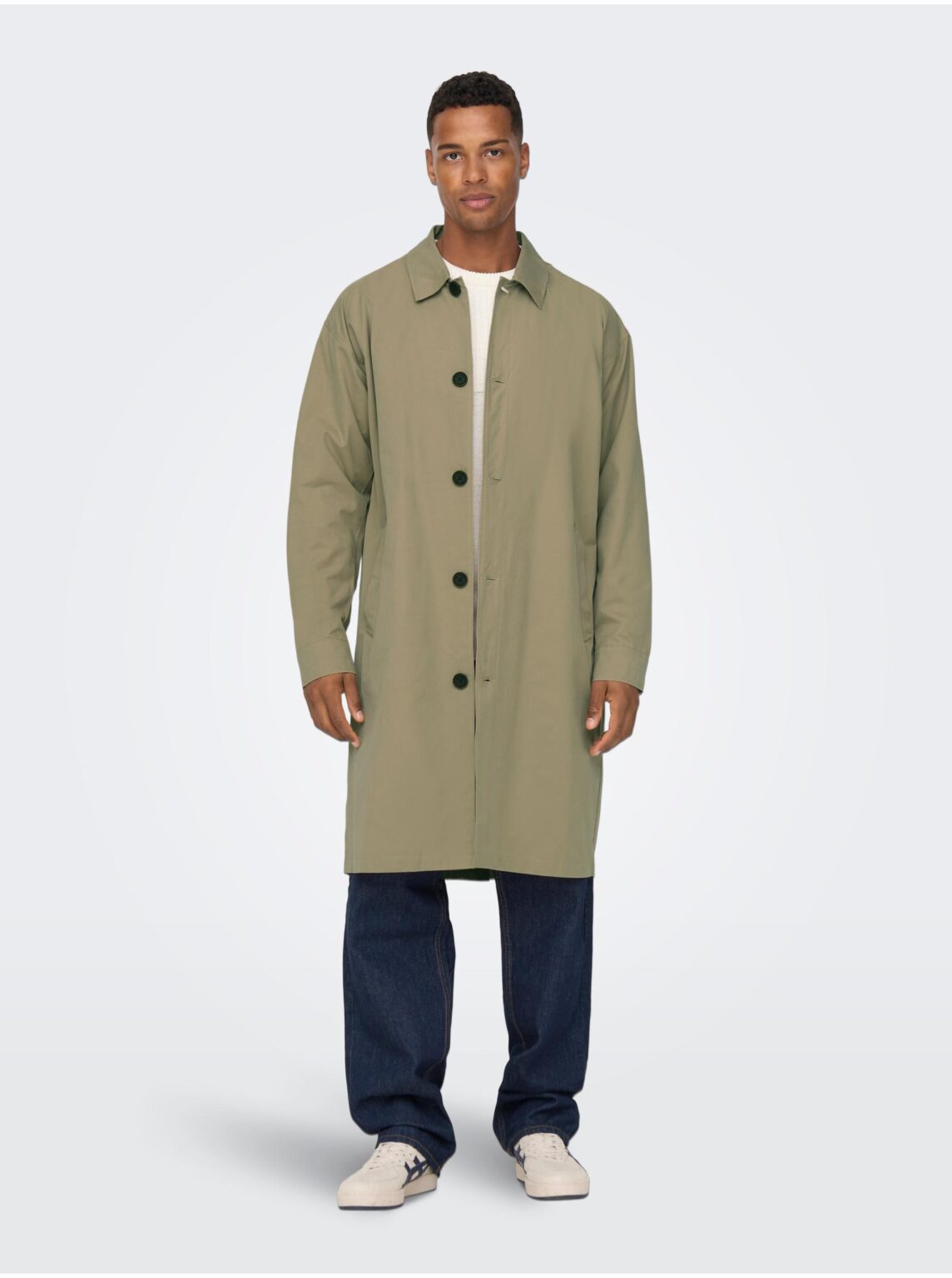 Beige men's lightweight coat ONLY & SONS Malcom - Men's