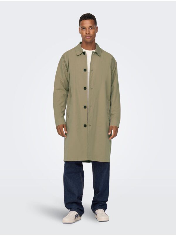 Beige men's lightweight coat ONLY & SONS Malcom - Men's