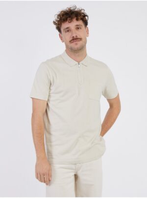 Beige men's polo shirt LERROS - Men's