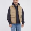 Beige men's quilted vest Jack & Jones Vester - Men's