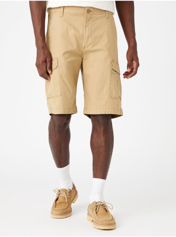 Beige men's shorts with pockets Wrangler - Men