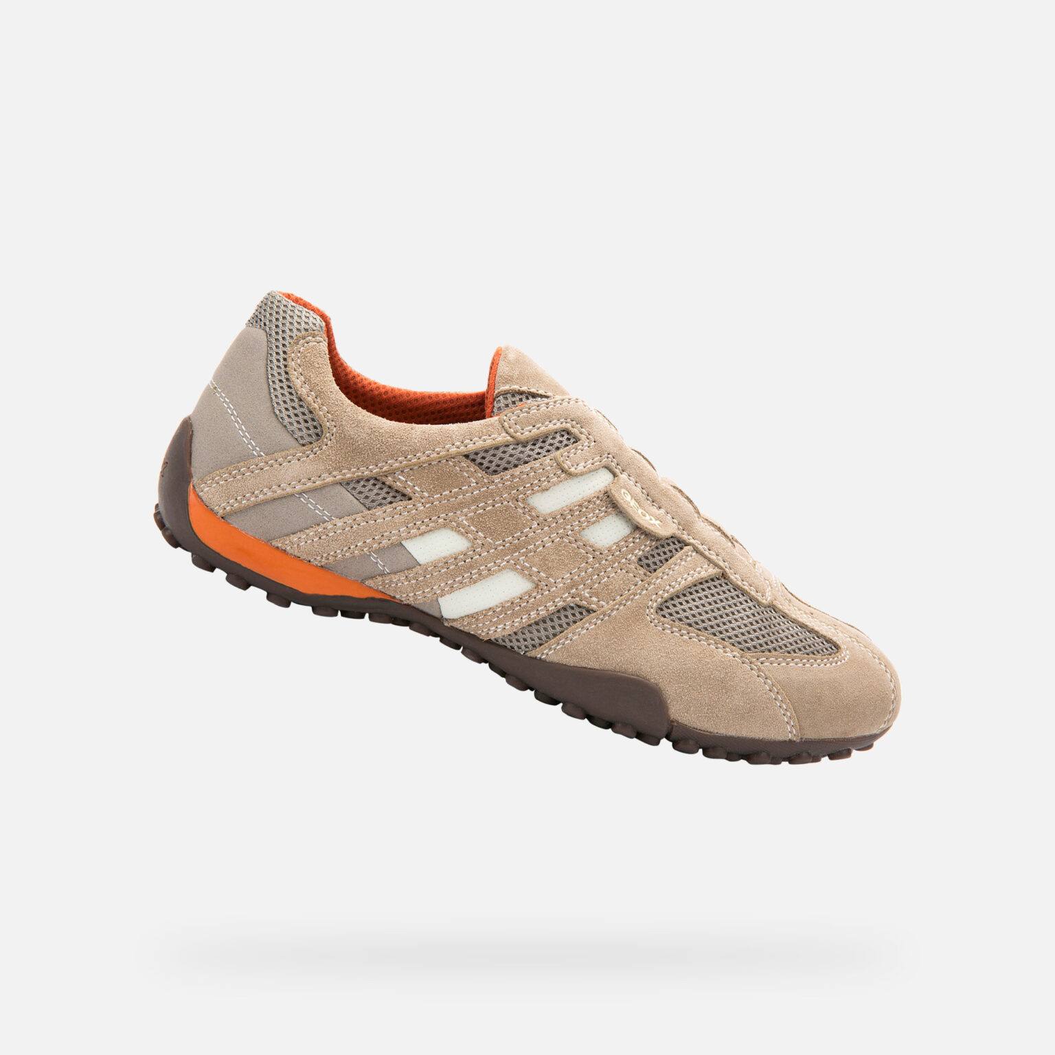 Beige men's sneakers Geox Snake - Men's