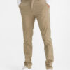 Beige men's trousers modern khakis in skinny fit with GapFlex