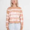 Beige patterned sweatshirt Noisy May Joan - Women