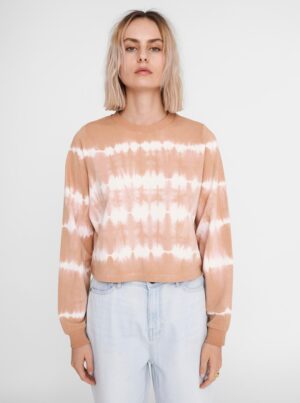 Beige patterned sweatshirt Noisy May Joan - Women