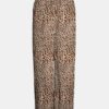 Beige patterned wide trousers Noisy May Fiona - Women