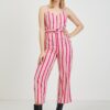 Beige-pink women's linen overall ORSAY Los Angeles - Women