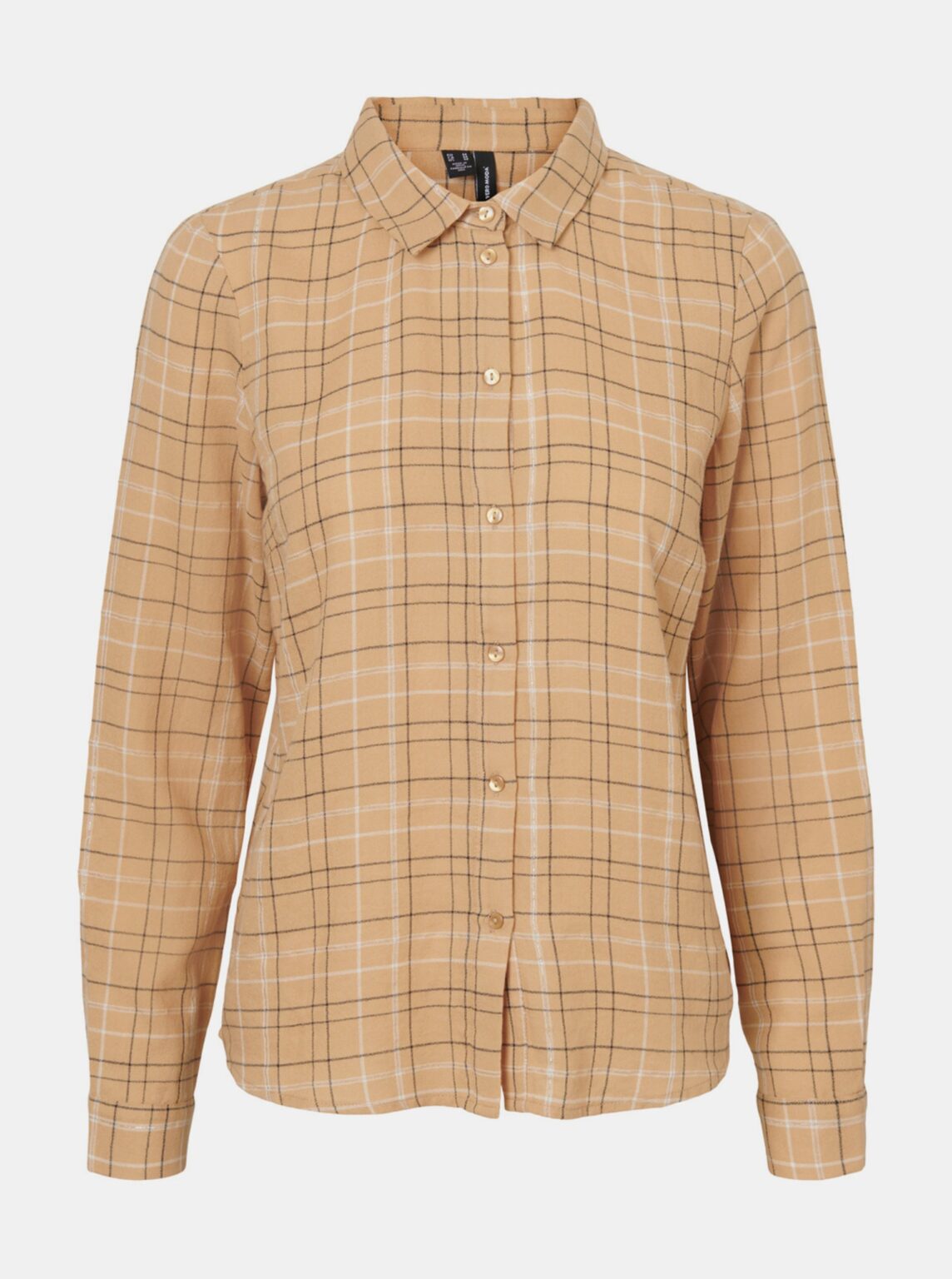 Beige plaid shirt VERO MODA