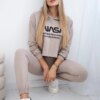 Beige print set