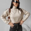 Beige turtleneck LEILA 2023 OLAVOGA