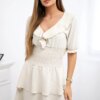 Beige waist-length dress