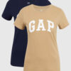 Beige women's T-shirt GAP Logo franchise classic t-shirt