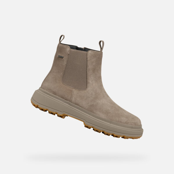 Beige women's ankle boots Geox Lamidie + Grip Abx - Women's