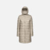 Beige women's down coat Geox Jaysen - Women's