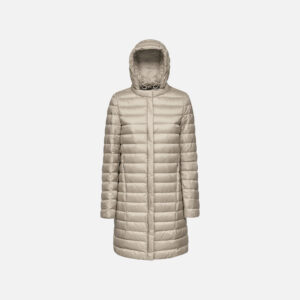 Beige women's down coat Geox Jaysen - Women's