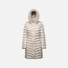Beige women's down jacket Geox Bettanie - Women's