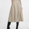 Beige women's faux leather midi skirt ORSAY - Women's