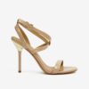 Beige women's high-heeled sandals Michael Kors Asha - Women's