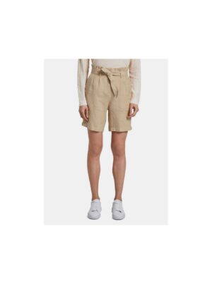 Beige women's linen shorts Tom Tailor - Women's