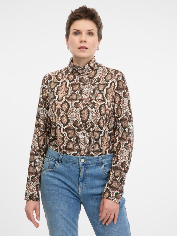 Beige women's long-sleeved T-shirt ORSAY - Women's